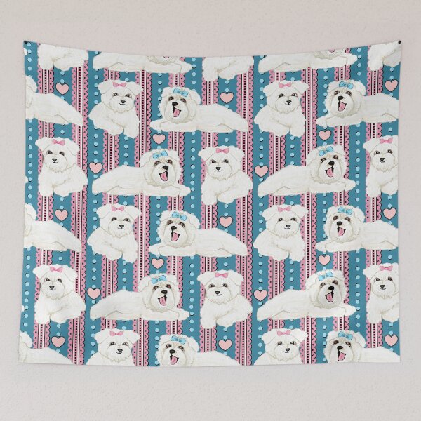 Item preview, Bolognese dogs and puppies designed and sold by MagentaRose.