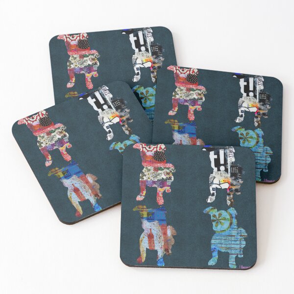 Item preview, Collage Dog Tile designed and sold by Lilmonsto.