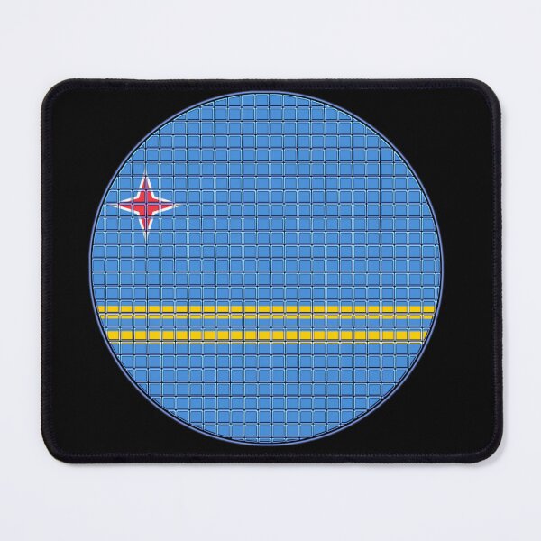 Item preview, Aruba Flag Rounded - Squares Pixel  designed and sold by MoonElite.