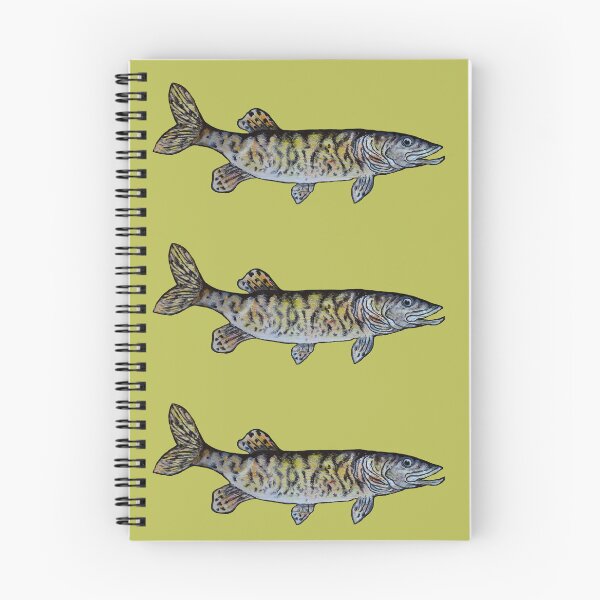 Item preview, Musky Fish Illustration - Olive Green designed and sold by Michelebuttons.