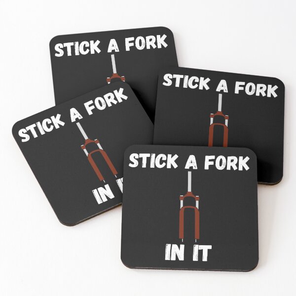 Item preview, Stick A Fork In It Mountain Bike Fork designed and sold by NoSpecialShop.