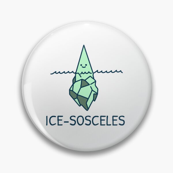 Item preview, Ice-Sosceles Math Pun like an Iceberg designed and sold by RMHTees.