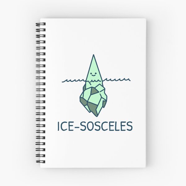 Item preview, Ice-Sosceles Math Pun like an Iceberg designed and sold by RMHTees.
