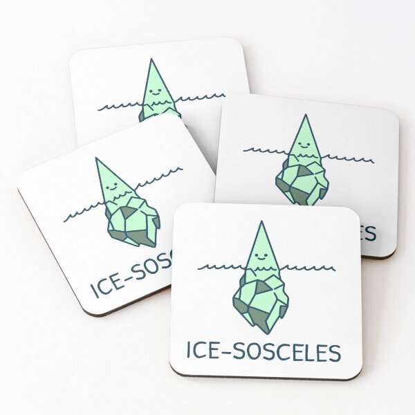 Item preview, Ice-Sosceles Math Pun like an Iceberg designed and sold by RMHTees.