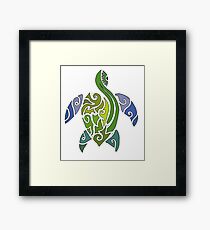 Tribal Turtle Framed Print