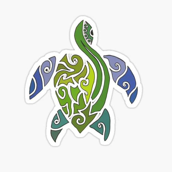 Tribal Turtle Sticker