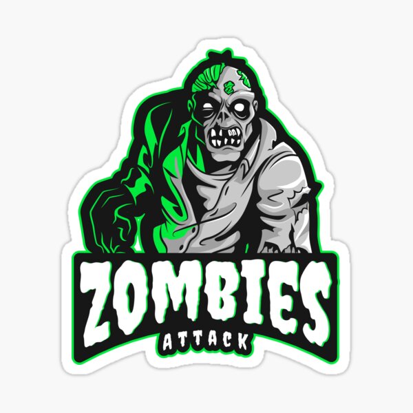 Zombies Attack Sport Sticker