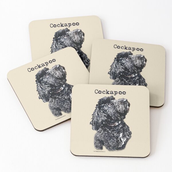 Item preview, Black Cockapoo Dog designed and sold by Happy Dog Doodles.