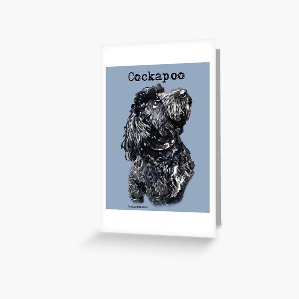 Item preview, Black Cockapoo Dog designed and sold by Happy Dog Doodles.