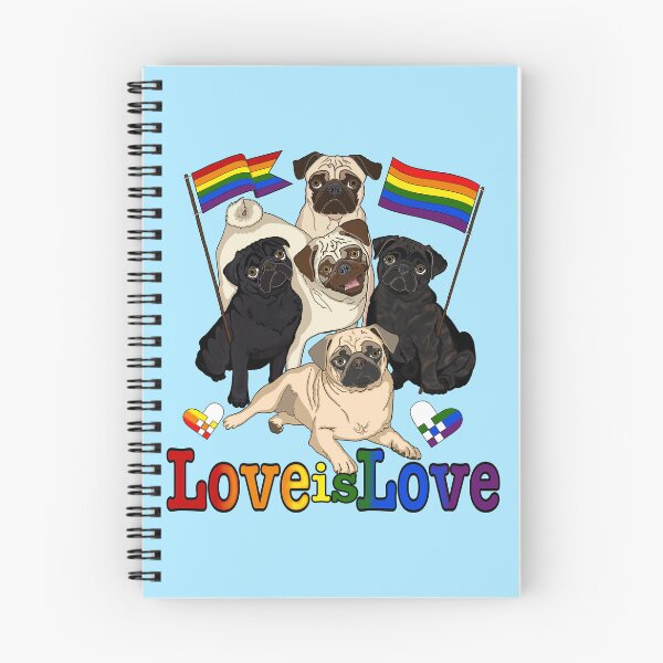 Item preview, Pugs Know Love is Love designed and sold by FivePugs.