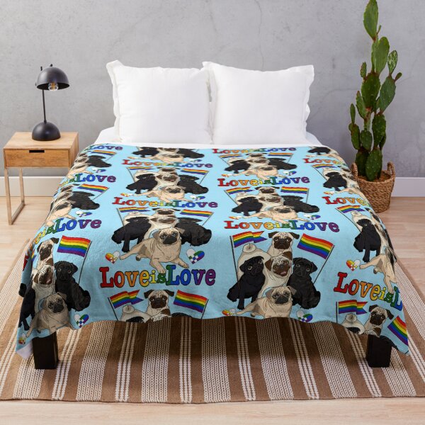 Item preview, Pugs Know Love is Love designed and sold by FivePugs.