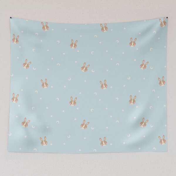 Item preview, Space Bunnies Heads 2 - Blue designed and sold by gabriellejean.
