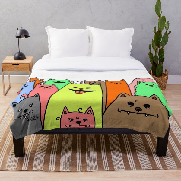 Item preview, gatos y perros multicolores designed and sold by TeodoraM.