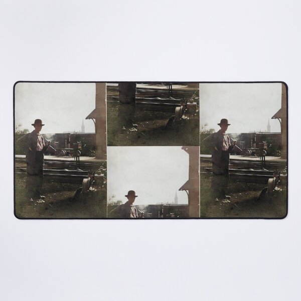 Item preview, Yardmaster, Colorized Antique Railroad Photo ca 1900  designed and sold by Nicolette Olivier.