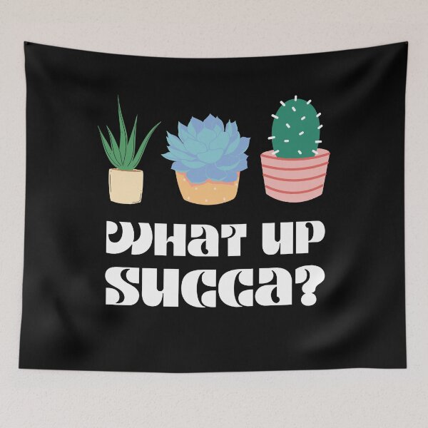 Item preview, Whats Up Succa Cool Design for Succulent Plant Lovers designed and sold by creativille.