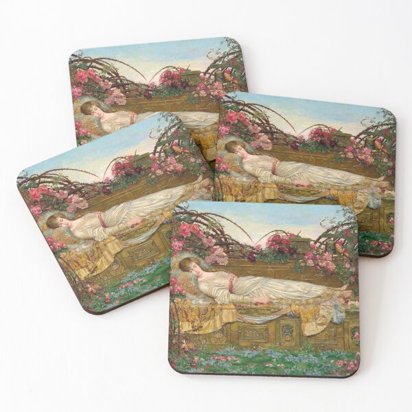 Item preview, The Sleeping Beauty | Archibald Wakley | 1901 Fairy Tale Art designed and sold by CJET.