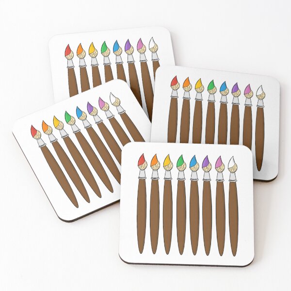 Item preview, Rainbow Paint Brushes designed and sold by autumnologyart.