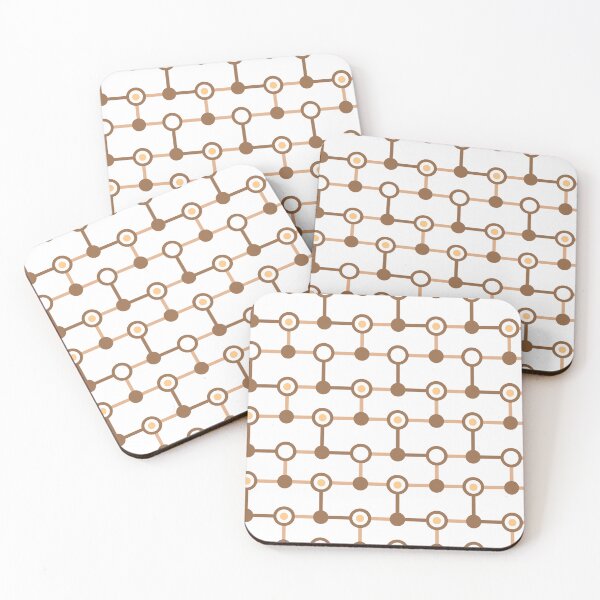 Item preview, Brown Circle Link Geometric Pattern designed and sold by Moyanana.