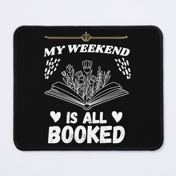 Item preview, My Weekend is All Booked Book Lovers Art Illustration Book Readers Pun designed and sold by creativille.