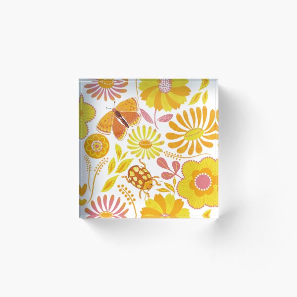 Item preview, Golden summer florals designed and sold by Papergrape.