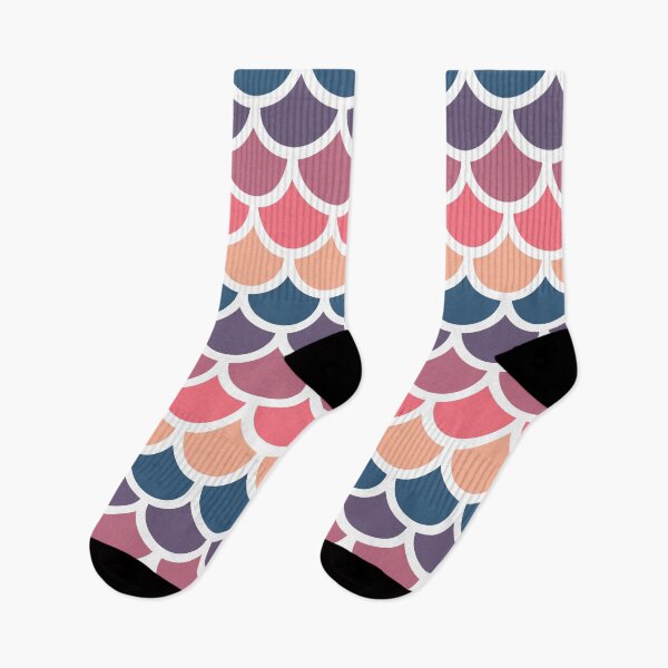 Item preview, Blue, Purple and Pink Fish Scales Pattern designed and sold by Koi-Art.