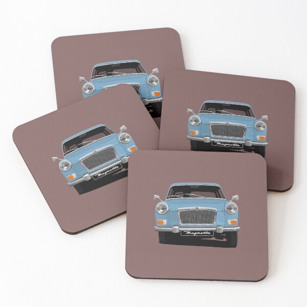 Item preview, MG Magnette - cornering - Iris blue designed and sold by knappidesign.