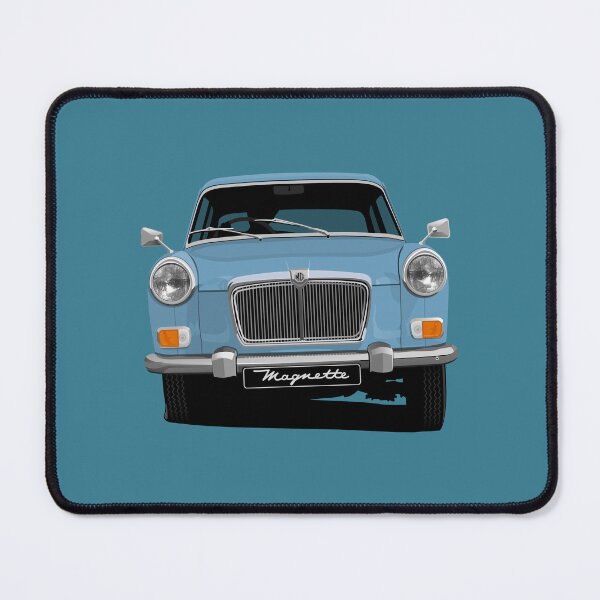 Item preview, MG Magnette - cornering - Iris blue designed and sold by knappidesign.
