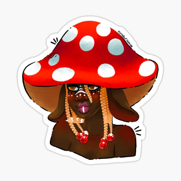 RedMush Hat - Digital Art Sticker