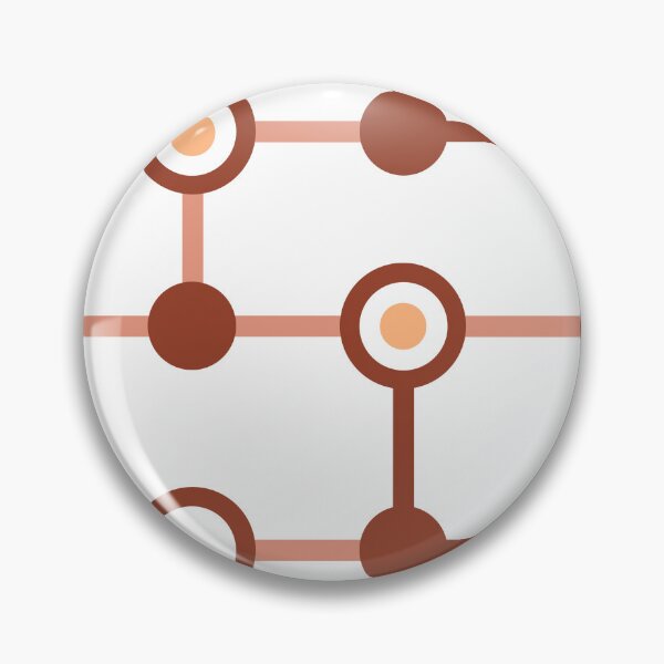 Item preview, Red Brown Circle Link Geometric Pattern designed and sold by Moyanana.