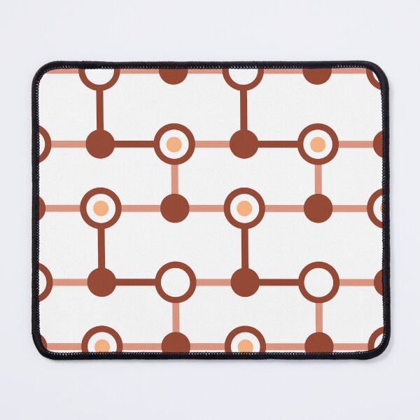 Item preview, Red Brown Circle Link Geometric Pattern designed and sold by Moyanana.