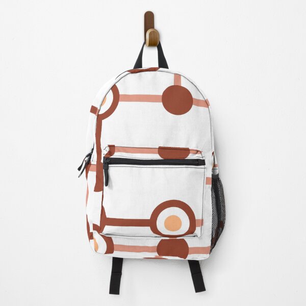 Item preview, Red Brown Circle Link Geometric Pattern designed and sold by Moyanana.