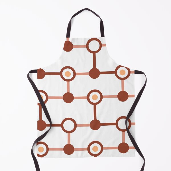 Item preview, Red Brown Circle Link Geometric Pattern designed and sold by Moyanana.
