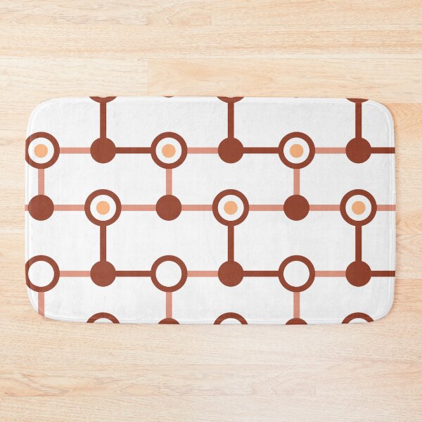 Item preview, Red Brown Circle Link Geometric Pattern designed and sold by Moyanana.