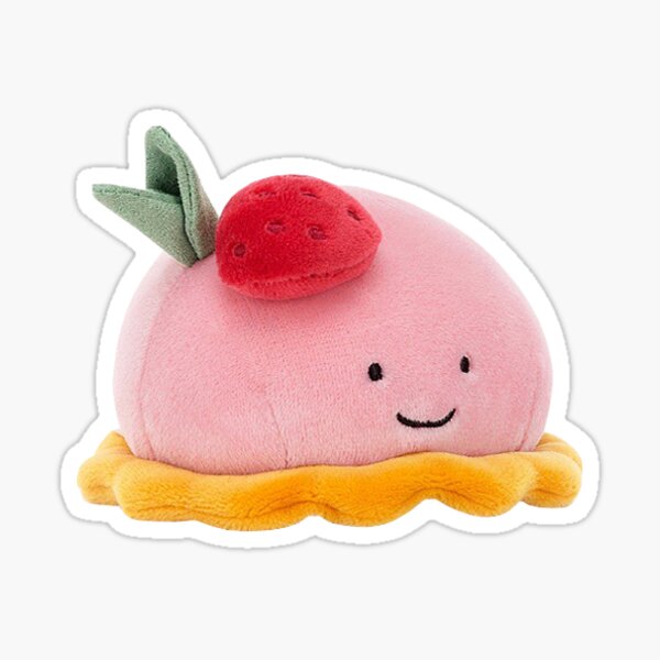 Cute pink strawberry - Strawberry - Sticker