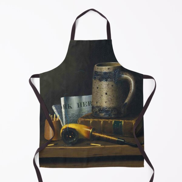 Item preview, Still Life with Newspaper, Beer Stein and Pipe | William Michael Harnett | 1879 American Still Life Art designed and sold by CJET.