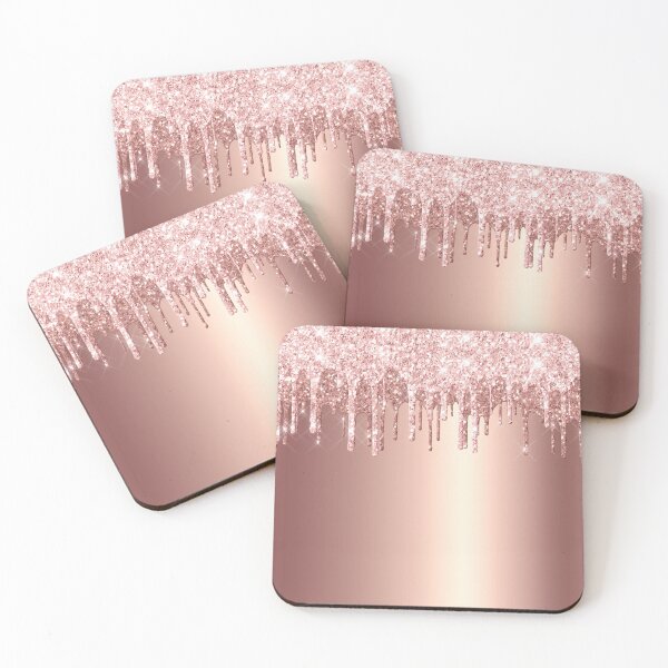 Item preview, Rose Gold Dripping Glitter  designed and sold by TrendyGlitter.