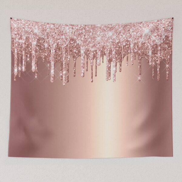 Item preview, Rose Gold Dripping Glitter  designed and sold by TrendyGlitter.