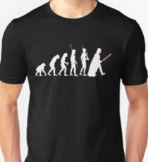 The Dark Side Of Evolution - White Unisex T-Shirt