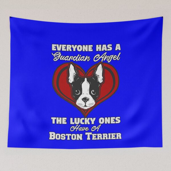 Item preview, Boston Terrier Dog Everyone Has A Guardian Angel designed and sold by fantasticdesign.