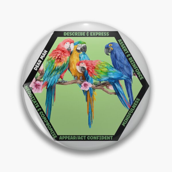 Item preview, Clever Parrot Collection: Interpersonal Effectiveness. DEAR MAN. designed and sold by Orianah.