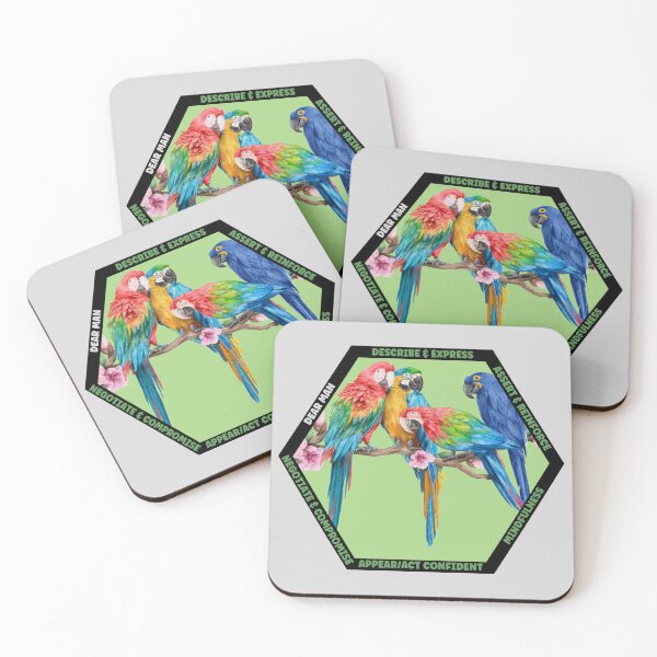 Item preview, Clever Parrot Collection: Interpersonal Effectiveness. DEAR MAN. designed and sold by Orianah.