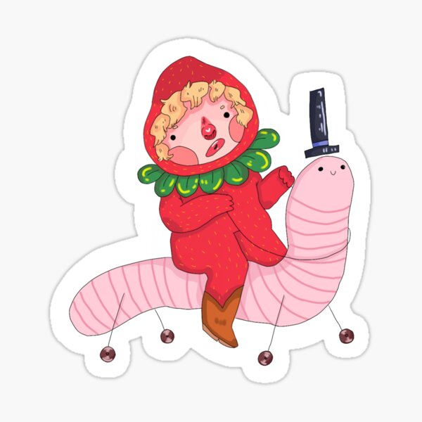 "worm on wheels" Sticker for Sale by DumFish Redbubble