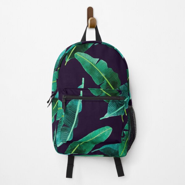 Item preview, Tropical Banana Leaves on Black designed and sold by pinkthesis.