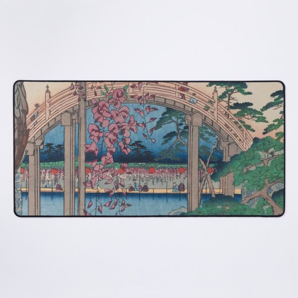 Item preview, Summer Shrine Vintage Ukiyo-e Woodblock Print designed and sold by VintageArchive.