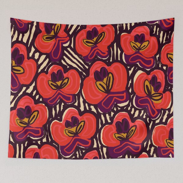 Item preview, Unique Retro Vintage Orchid Pattern designed and sold by Deutschic.