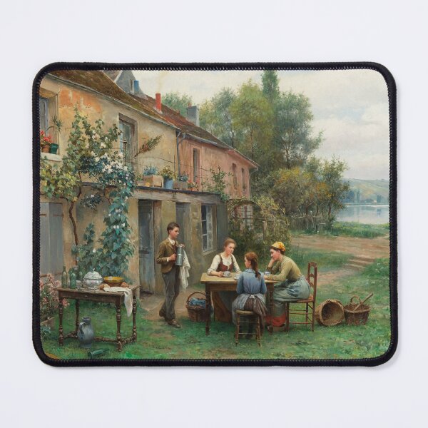 Item preview, Coffee in the Garden | Daniel Ridgway Knight | Farmhouse Art designed and sold by CJET.