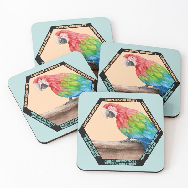 Item preview, Clever Parrot Collection: Distress Tolerance DBT skills practice. Radical Acceptance. designed and sold by Orianah.