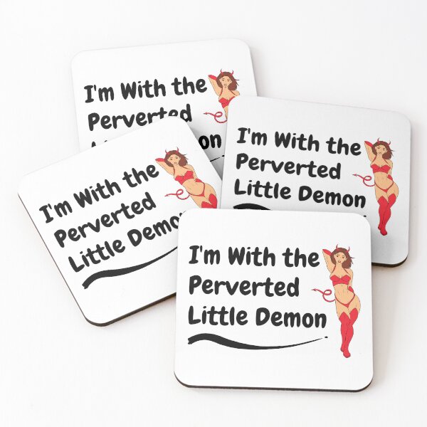 Item preview, Swinger Lifestyle I'm With the Perverted Little Demon - Red Demon designed and sold by swingersshop.