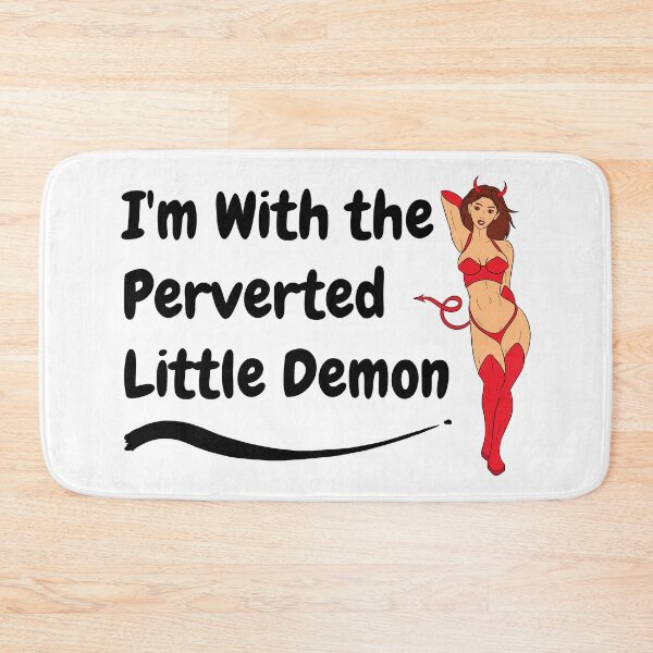 Item preview, Swinger Lifestyle I'm With the Perverted Little Demon - Red Demon designed and sold by swingersshop.