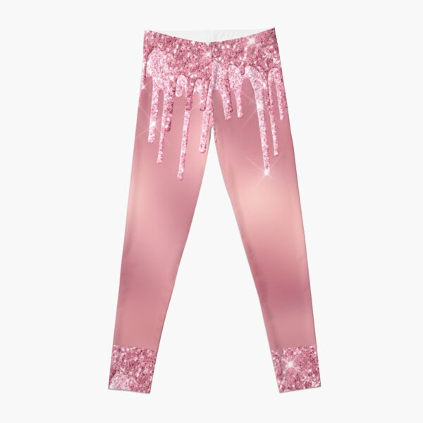 Rose Gold Glitter Leggings for Sale